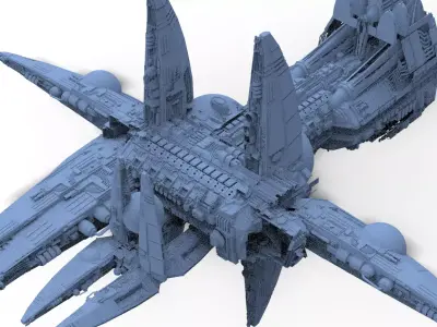 Wraith Interceptor architecture 13  3D model