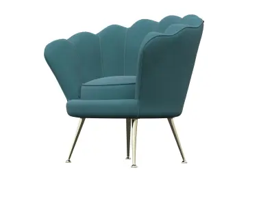 chair teal 3D model