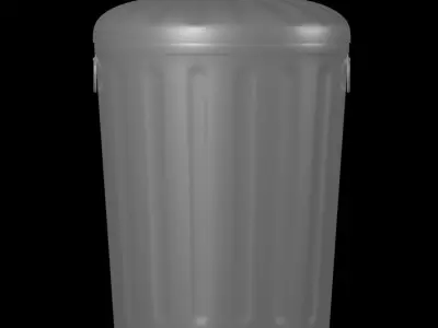Outdoor Trash Can 3D model