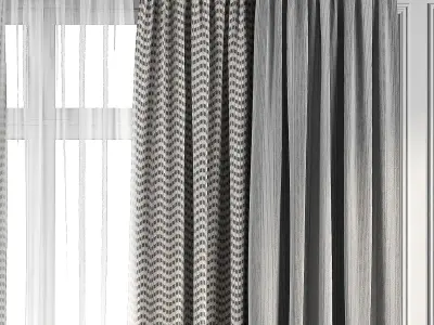 Curtain Set 93 3D model