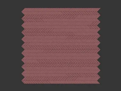Parquet pine chevron 3D model