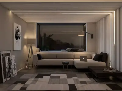 Living Room 3D model