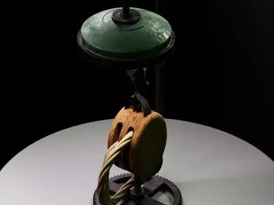 Lamp in mechanical or loft  style 3D model