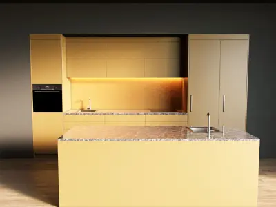 29-Kitchen5 matte 3 3D model