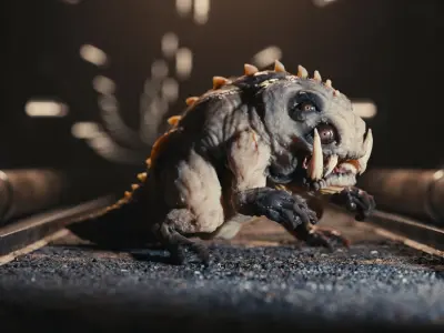 Lizard Demon Blender 3D model