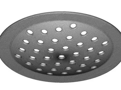 Steel Bathroom Strainer 3D model