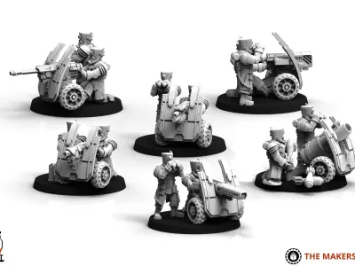Primus Scion - Heavy Weapons Teams 3D print model