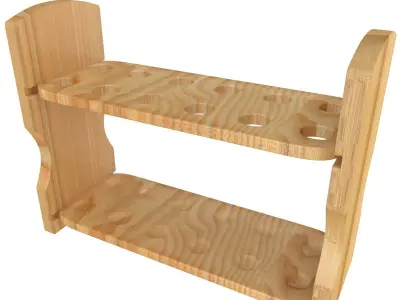 Test Tube Rack 3D model