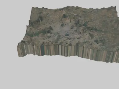 Hyderabad City  Low-poly 3D model