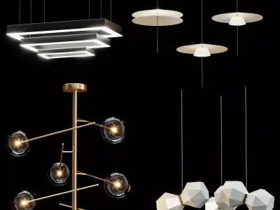 Turenne Large Dynamic Chandelier 3D model purchase