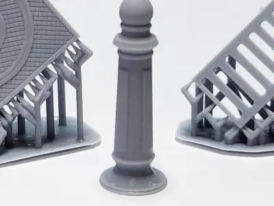 Printable European Street Details 3D Print 3D print model