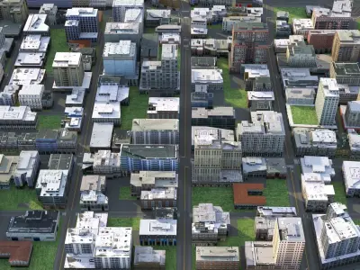 City 79 Low-poly 3D model