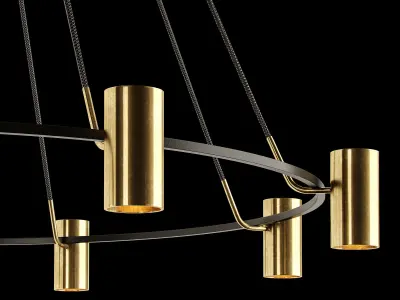 Restoration Hardware  CHAMPEAUX ROUND CHANDELIER 60 3D model