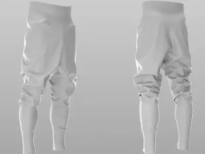 Si-Fi Costume All Parts 3D model