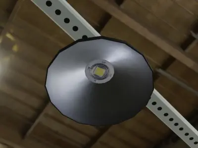 Industrial Lamps - Lights for Warehouse - Lampadas Low-poly 3D model