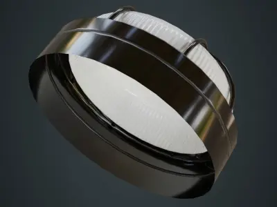 Bulkhead Light 2A Low-poly 3D model