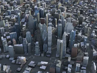 City 96 Low-poly 3D model