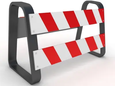 Traffic Barricade 3D model