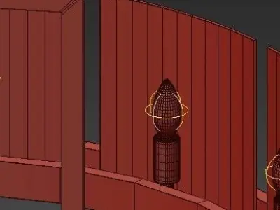 Halo chandelier 3D model