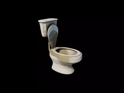 Toilet 3D model 3D model