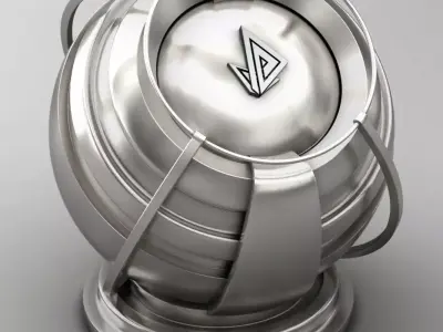 VRAY SHADER---METAL---Rhodium Texture