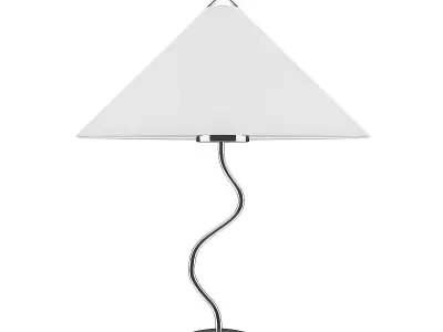 Chromed Desk Lamp 3D model