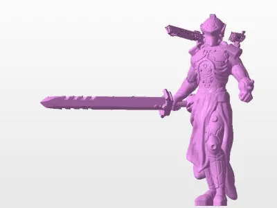 28mm Sci-Fi Knight 3D print model