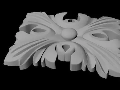 rosette dekor Free 3D model