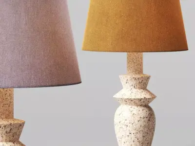 Crate and Barrel Alina Table Lamp 3D model
