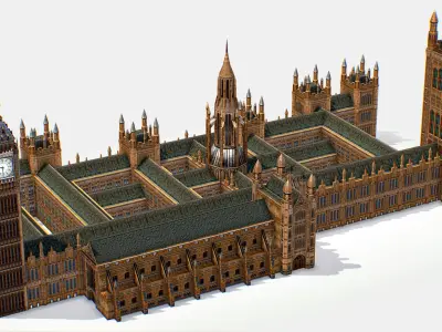 AR VR Historical Building Architectural Monument 3D Model Pack