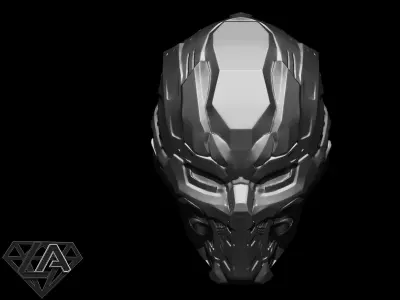  Mortal Kombat X Triborg Smoke Sci fi helmet model 3D print model