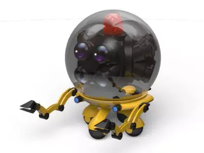 security robot 3D model