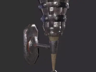 Wall Sconce Free low-poly 3D model