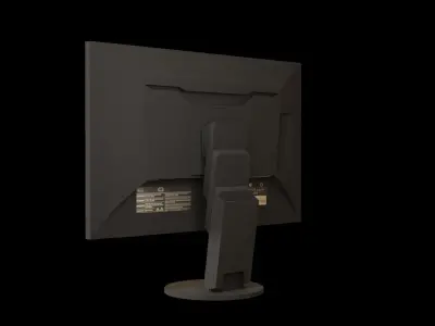 The Simple Monitor Low-poly 3D model