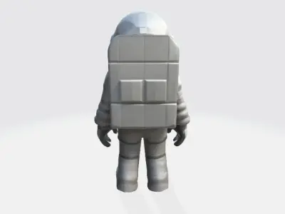 Lowpoly astronaut 3D model