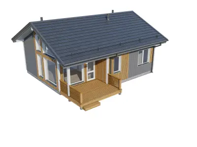 Alpine house Rait 3D model