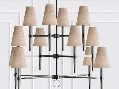 Ventana Three Tier Chandelier 3D model