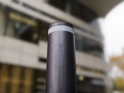 Automatic Hydraulic Bollard Low-poly 3D model