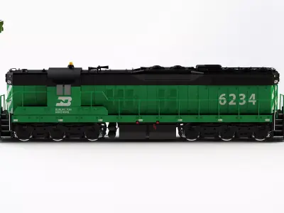SD9 Diesel Locomotive - H0 scale 3D print model