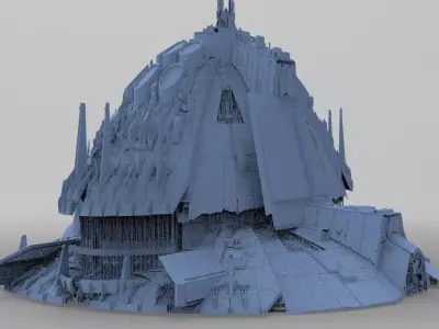 Jupiter Ancient tech temple 2 3D model