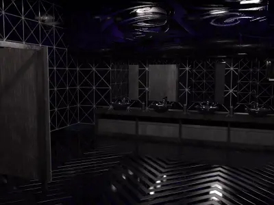 WB NovaLux Restroom Low-poly 3D model