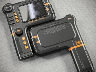 Sci-fi Controller V30 PBR Low-poly 3D model