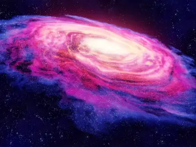 Procedural Galaxy 3D model