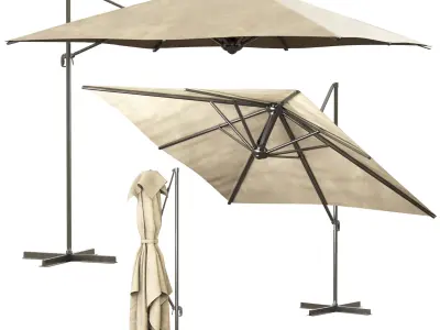Comfort Cantilever Umbrella 3D model