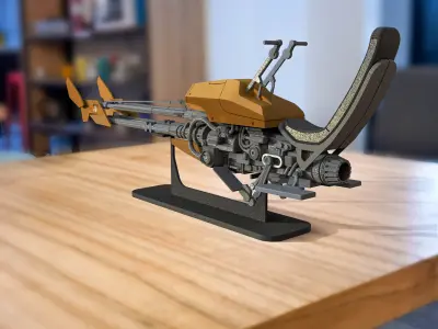 Star Wars book of Boba Fett Speeder bike 3D printing file 3D print model