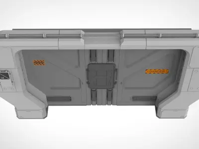 sci fi door 20 3D model