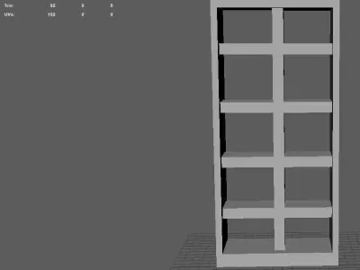 Window Big Low Poly Free 3D model