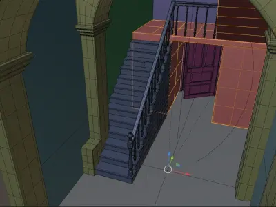 Abandoned house Low-poly 3D model