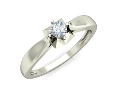 Diamond Engagement  ring 50 cad files   part 04 3D print model