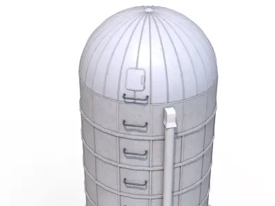 Farm Bunker Silo PBR Low-poly 3D model